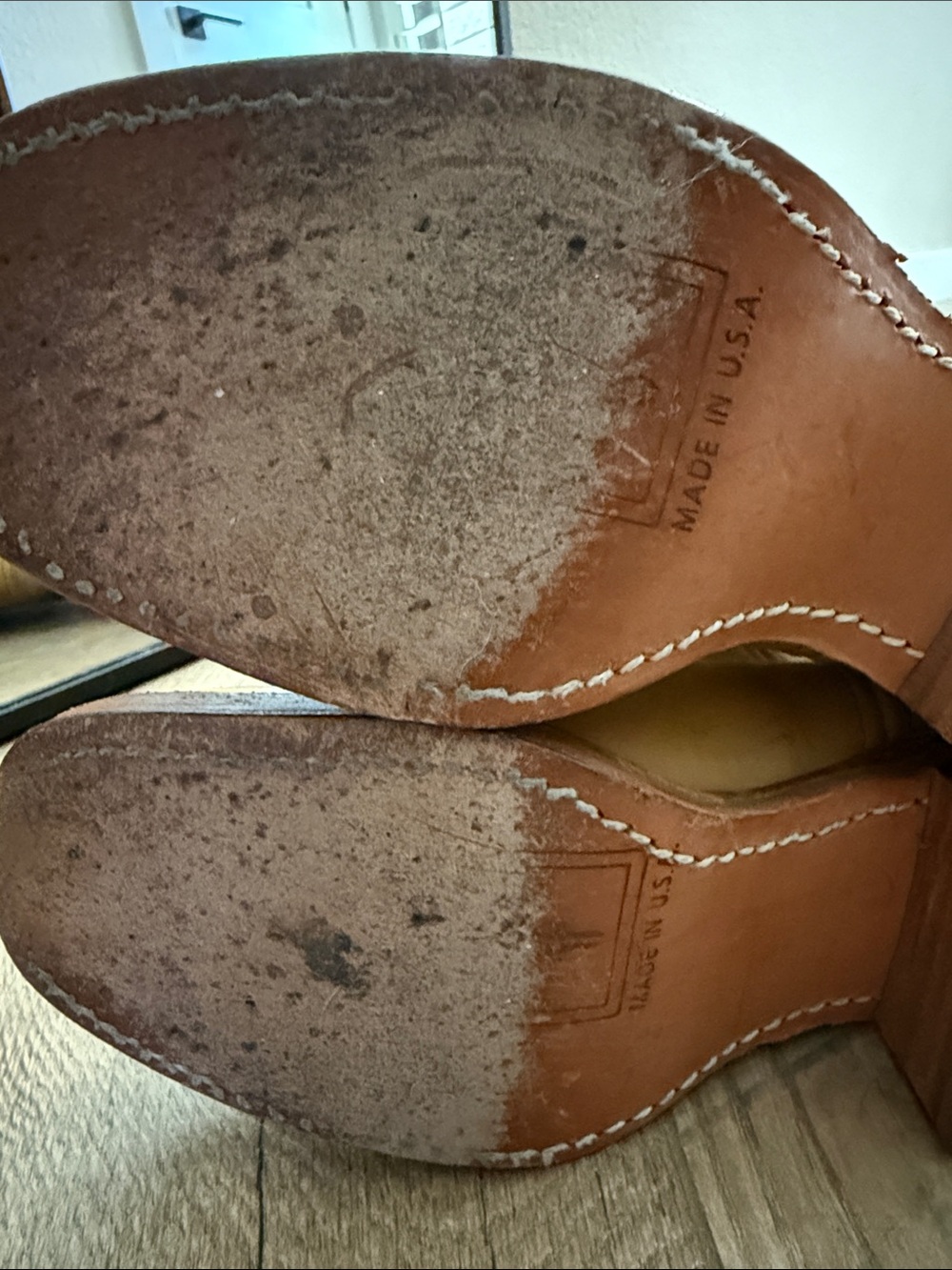 FRYE CAMPUS 14L Banana Leather Boots - Picture 6 of 13